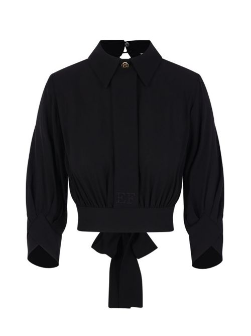 GEORGETTE SHIRT ELISABETTA FRANCHI | CA14761E2110 nero